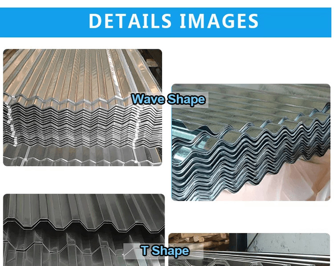 o calibre ondulado do telhado do metal da espessura de 0.18mm galvanizou a chapa de aço em Zimbabwee 1