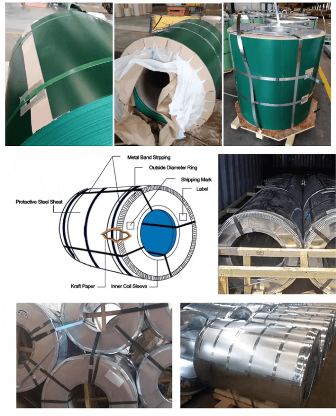 Bobina de aço galvanizada pre pintada propriedade de resistência 4 da corrosão de 600 - de 1250MM