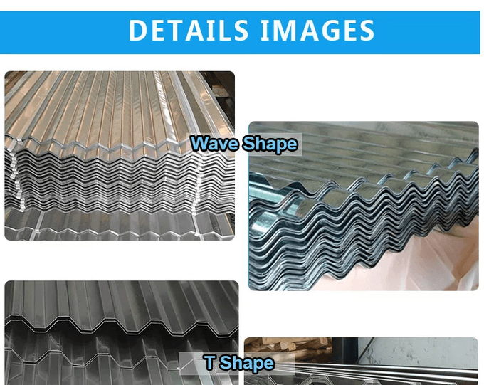 o calibre ondulado do telhado do metal da espessura de 0.18mm galvanizou a chapa de aço em Zimbabwee 1