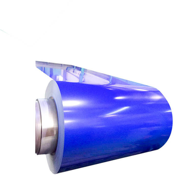 HRB85 Prepainted a bobina de aço azul galvanizada do mícron do rolo de aço 8-35
