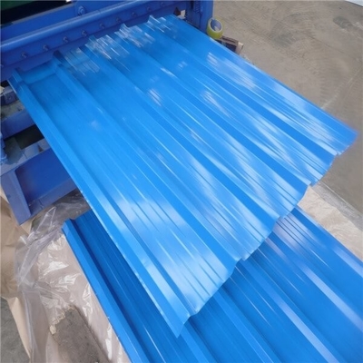 folha telhando de aço revestida Prepainted 0.125-2.5mm da cor da folha do telhado 35 mícrons