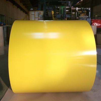 A bobina de aço Prepainted 610mm amarela SGCC Prepainted a bobina de aço galvanizada Ppgi
