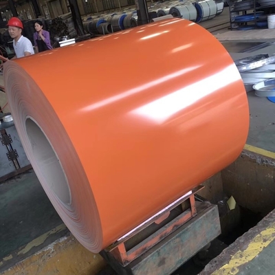 A bobina alaranjada 30-275g/M2 de PPGI Prepainted a cor revestiu o rolo de aço para o telhado