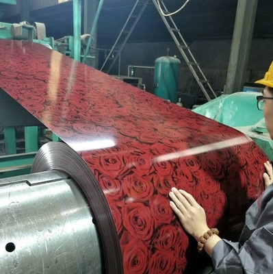 HRB95 Prepainted a bobina de aço do Galvalume folha da bobina da cor de 600 - de 1250mm PPGI