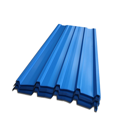 AZ20 Prepainted o azul telhando de aço do calibre da folha 32 galvanizou telhado revestido