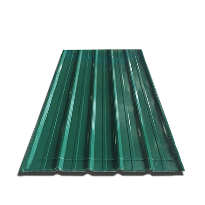 O telhado do metal do verde do PE 30-275g/M2 almofada RAL 9012 coloriu folhas de metal onduladas