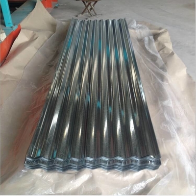 HRB65 galvanizou telhar a folha 0.8mm que 16 Ft corrugaram o painel de aço do telhado