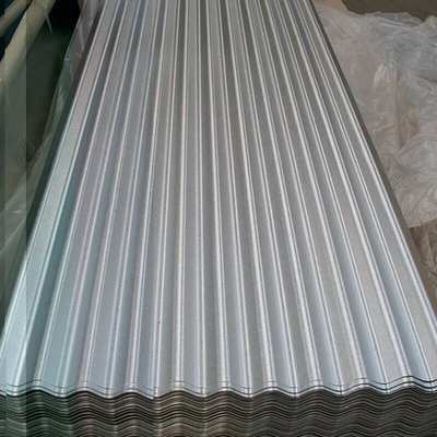 Z125 galvanizou folhas que telhando onduladas o ISO SGCC corrugou as folhas de metal 4x8