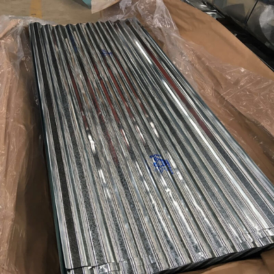 Z30 - 275g/M2 galvanizou a folha ondulada 0.8mm que 4x8 corrugou a chapa metálica galvanizada