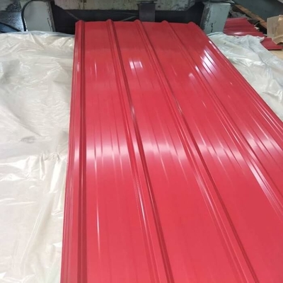 a cor 30-275g/M2 revestiu telhar o telhado ondulado branco do metal da folha 600-1100mm
