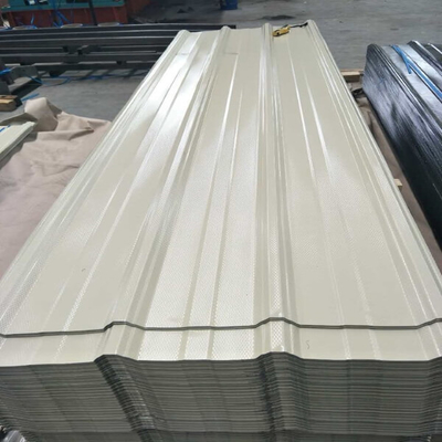 a cor 30-275g/M2 revestiu telhar o telhado ondulado branco do metal da folha 600-1100mm