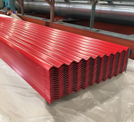 O telhado vermelho do metal de SGCC cobre o BSI que o ISO 14001 colore chapa de aço revestida