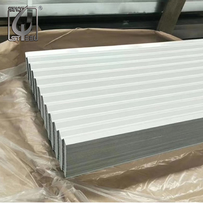 Telhado revestido galvanizado Prepainted branco da cor da chapa de aço 0.3-1.0mm de DX51D