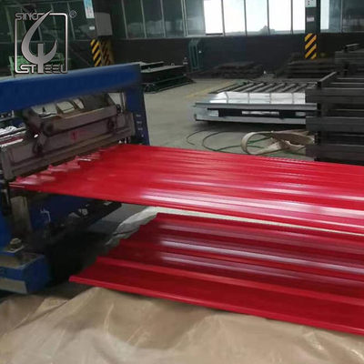 Telhado revestido galvanizado Prepainted branco da cor da chapa de aço 0.3-1.0mm de DX51D