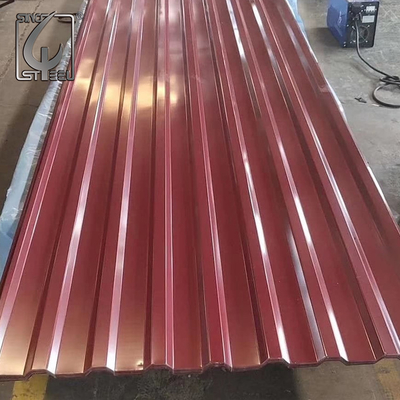 a cor telhando Prepainted 800mm da folha Z30 revestiu a lantejoula regular da cor de aço de RAL