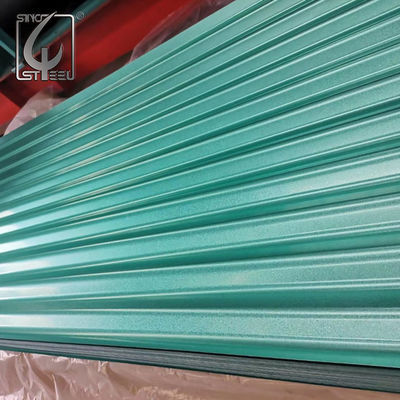 30um Prepainted a folha ondulada galvanizada Z30 corrugou o telhado do ferro