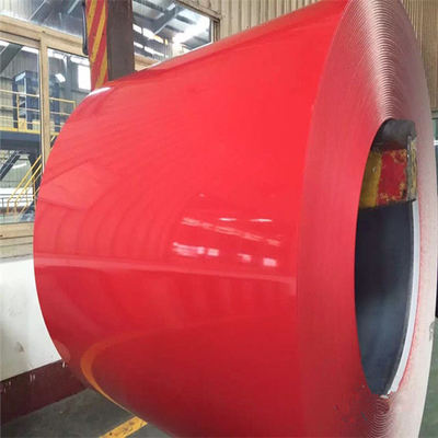 Ppgi vermelho Prepainted a cor de aço galvanizada da bobina 30-275g/M2 revestiu o rolo de aço