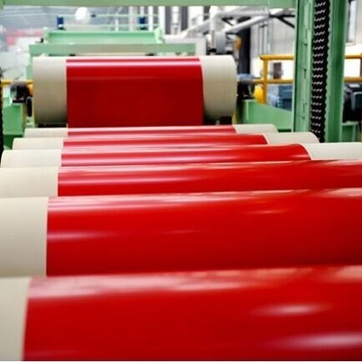 Ppgi vermelho Prepainted a cor de aço galvanizada da bobina 30-275g/M2 revestiu o rolo de aço