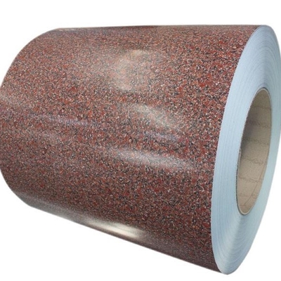 910mm PPGI Prepainted a cor de aço da bobina 3-25um revestida bobina o tijolo de madeira
