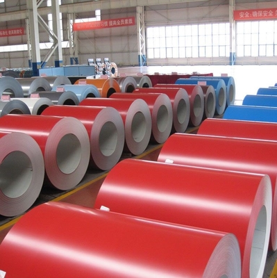 A bobina vermelha RAL9003 do GV PPGL Prepainted bobinas de aço galvanizadas